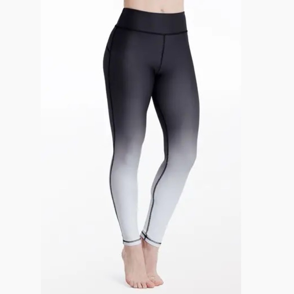 BALERA Ombré Gradient Leggings Charcoal Gray White Dancewear Solutions Fitness
